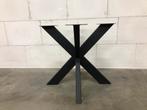 Metalen matrix poot kruispoot  ronde of rechthoekige tafel, Kunststof, 50 tot 100 cm, Rond, Ophalen of Verzenden