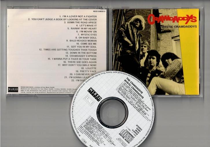 THE CRAWDADDYS CD Mystic Crawdaddys (1989) - garage rock, Cd's en Dvd's, Cd's | Rock, Zo goed als nieuw, Poprock, Ophalen of Verzenden