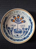 Royal Delft Jubileumbord Wilhelmina 1898-1923, Ophalen of Verzenden