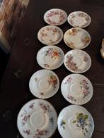 Bone China porseleinen losse schotels, 10stuks, Ophalen of Verzenden, Zo goed als nieuw, Overige stijlen, Kop(pen) en/of Schotel(s)
