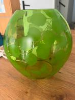 IKEA Lamp - Groene bol met bladmotief, Ophalen, Gebruikt, Glas, Minder dan 100 cm