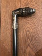 mooie metalen wandelstok, granaathandgreep, Ophalen of Verzenden, Zo goed als nieuw
