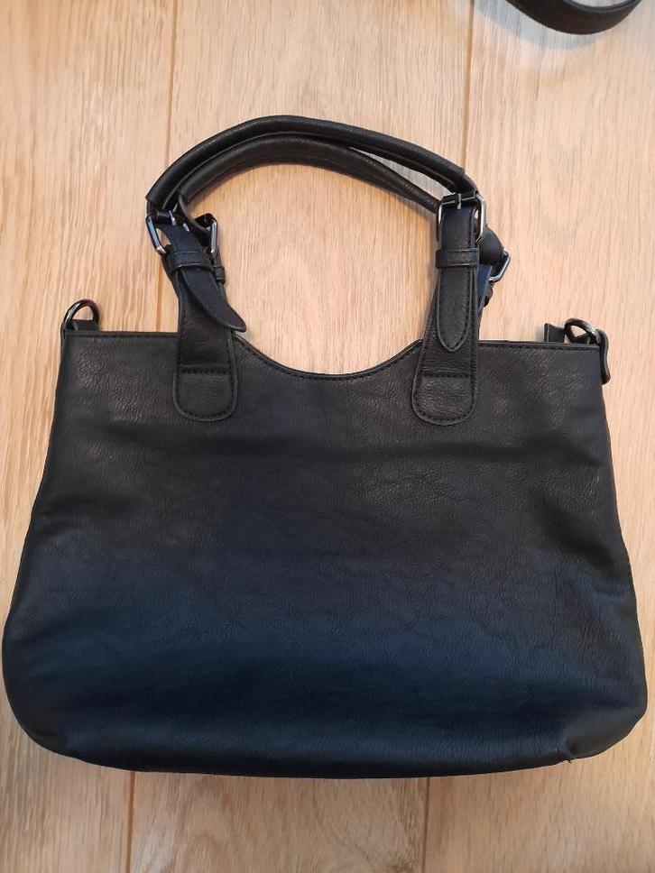 Grote zwarte damestas 1 vak (nieuw)., Sieraden, Tassen en Uiterlijk, Tassen | Damestassen, Nieuw, Handtas, Zwart, Ophalen of Verzenden