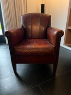 Leren clubfauteuils, Huis en Inrichting, Fauteuils, Gebruikt, Klassiek, Ophalen of Verzenden, 50 tot 75 cm