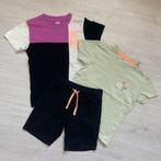 Als NIEUW! Setje 2 shirts + korte broek maat 116/122, Kinderen en Baby's, Kinderkleding | Maat 116, Ophalen of Verzenden, Zo goed als nieuw