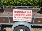 Emaille bord Brandbaar Gas, Ophalen of Verzenden
