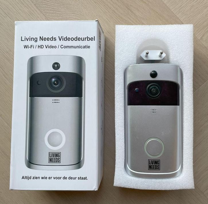 Living Needs deurbel met camera beveiliging - originele doos, Huis en Inrichting, Deurbellen, Gebruikt, Draadloos, Ingebouwde camera