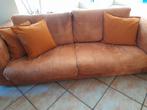 Bankstel en fauteuil, Ophalen, Gebruikt, 75 tot 100 cm, Stof