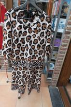Broek nieuw (mt36-38) + bloes print bruin zwart Punto mt 38, Kleding | Dames, Maat 38/40 (M), Bruin, Nieuw, Ophalen of Verzenden