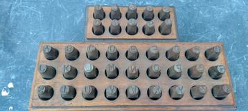 Vintage slagletter set - 5/16" (8mm) - Letters & Cijfers beschikbaar voor biedingen