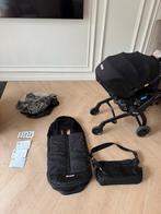 Doona X Compleet - Zwart - Incl. Accessoires!, Ophalen of Verzenden, Zo goed als nieuw, Met autostoeltje, Kinderwagen