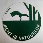 Leuke sticker.   KN.J.V.   JACHT IS NATUURLIJK., Verzamelen, Stickers, Ophalen of Verzenden, Zo goed als nieuw