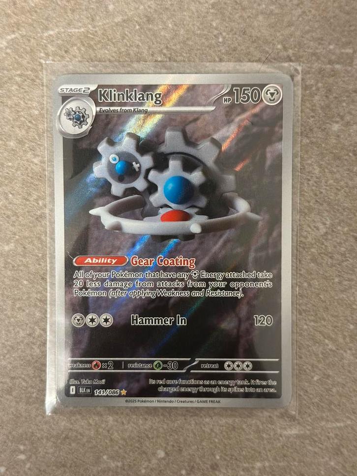 Pokemon Klinklang 141/086, Hobby en Vrije tijd, Verzamelkaartspellen | Pokémon, Zo goed als nieuw, Meerdere kaarten, Ophalen of Verzenden