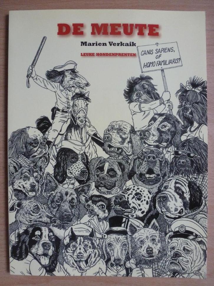De Meute Marien Verkaik - leuke hondenprenten honden prenten, Boeken, Dieren en Huisdieren, Zo goed als nieuw, Honden, Ophalen of Verzenden