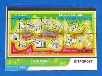 Postzegelmapje 287 Kinderpostzegels Kind & Cultuur 2003    beschikbaar voor biedingen