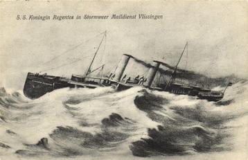 S.S. Koningin Regentes in Stormweer Maildienst Vlissingen -  beschikbaar voor biedingen