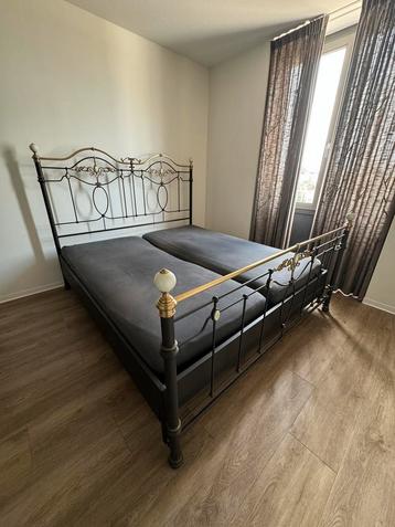 Cantori Italiaans design bed – smeedijzer & messing - top kw beschikbaar voor biedingen