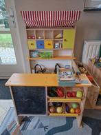 Marktkraam met kassa, krijtbord en verkoopwaar, Ophalen, Gebruikt, Jongen of Meisje