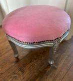 Roze vintage krukje, Huis en Inrichting, Stoelen, Gebruikt, Ophalen of Verzenden, Eén, Rood
