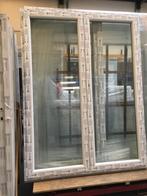 Kunststof dubbele balkondeur 160b x 215h wit RAL 9016