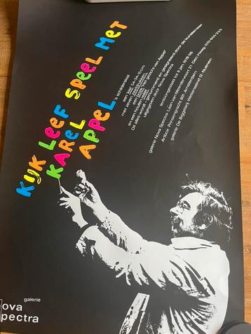 Unieke tentoonstellingsaffiche van Karel Appel 1977 beschikbaar voor biedingen