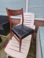 Set van 3 Deense Teakhouten Eetkamerstoelen vintage, Huis en Inrichting, Stoelen, Ophalen, Gebruikt, Hout, Deens design