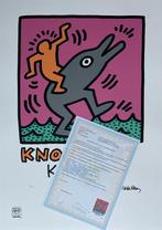 Prachtige Lithografie + certificaat • Keith Haring “Knokke”, Antiek en Kunst, Kunst | Litho's en Zeefdrukken, Ophalen of Verzenden