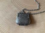 Vintage Klein Beursje Ketting, Gebruikt, Verzenden, Zilver, Overige materialen