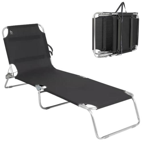BO-CAMP LUXE LIGBED NIEUW IN DOOS CAMPING LIGBEDDEN, Tuin en Terras, Ligbedden, Nieuw, Aluminium, Verstelbaar, Ophalen