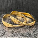 21 karaat gouden armbanden slavenarmband prachtig model, Sieraden, Tassen en Uiterlijk, Ringen, 20 of groter, Heer, Ophalen of Verzenden