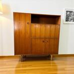 vintage houten kast / barkast / secretaire, Ophalen, Gebruikt, 50 tot 70 cm, 105 cm of meer