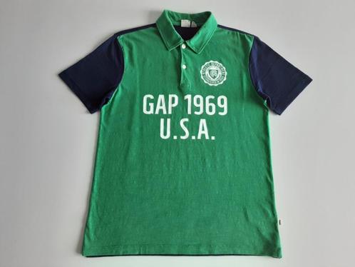 Gap Kids Boy Poloshirt kleur groen blauw maat 152 zgan!!!, Kinderen en Baby's, Kinderkleding | Maat 152, Zo goed als nieuw, Jongen