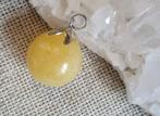 Calciet edelsteen bolletje - hanger, Overige voorstellingen, Geel, Nieuw, Ophalen of Verzenden