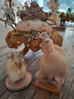 Opgezette kuikentjes eendjes  met kroontjes, Ophalen of Verzenden