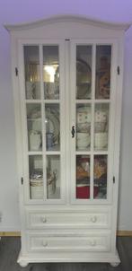 Charmante smalle vitrinekast, Ophalen, Gebruikt, Glas, 50 tot 100 cm