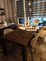 Mooie robuuste acaciahouten eettafel. 95x190cm, Huis en Inrichting, Ophalen, 100 tot 150 cm, Landelijk, 150 tot 200 cm