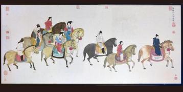 LENTE- UITSTAP op rijstpapier, ingelijst met zuurvrij papier beschikbaar voor biedingen