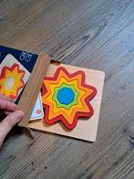 Houten Regenboog Ster Puzzel, Nieuw, Ophalen of Verzenden, Van hout, Minder dan 10 stukjes