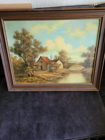 Oud olieverf schilderij beschikbaar voor biedingen