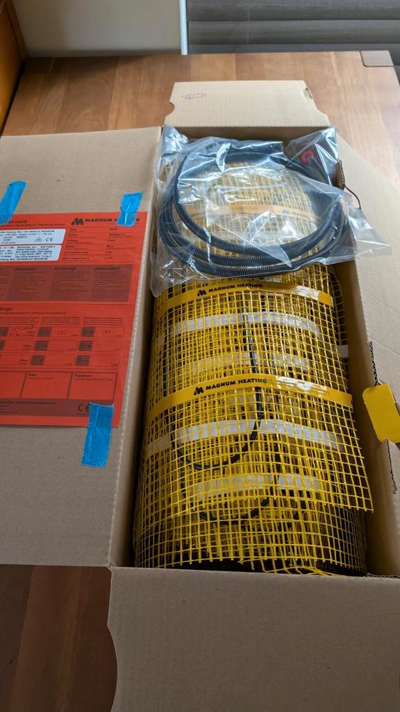 Losse Magnum Vloerverwarmingsmat 5m2 (zie omschrijving), Doe-het-zelf en Verbouw, Verwarming en Radiatoren, Nieuw, Overige typen