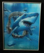 3D haai, Huis en Inrichting, Minder dan 50 cm, Gebruikt, Ophalen of Verzenden, Foto of Poster