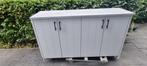 Prachtig wit dressoir met losse legplank, betonlook blad, Huis en Inrichting, Kasten | Dressoirs, Ophalen, 25 tot 50 cm, 150 tot 200 cm