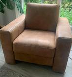 Mooie Creon cognac lederlook fauteuille, 75 tot 100 cm, Zo goed als nieuw, 75 tot 100 cm, Ophalen