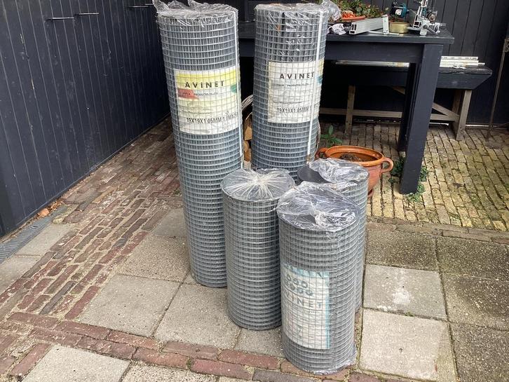 Volieregaas op rol mazen:19x19mm draaddikte:1.05mm, Tuin en Terras, Gaas en Draad, Nieuw, 20 meter of meer, Ophalen