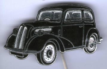 Ford Anglia 1950 email op zilverkleurig speldje ( G_209 ) beschikbaar voor biedingen