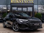 Audi A3 Sportback 45 TFSI e S-Line|MATRIX|ACC|CARPLAY|18'', Auto's, Audi, Gebruikt, Leder en Stof, Zwart, Hybride Elektrisch/Benzine