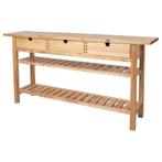 Houten keukeneiland of opslagmeubel (Ikea Norden), Ophalen of Verzenden, Gebruikt