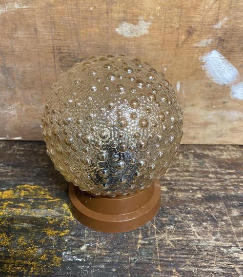 Nette Plafondlamp Bubbel [ vintage retro sixties seventies ], Huis en Inrichting, Lampen | Plafondlampen, Zo goed als nieuw, Glas