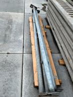 4x gegalvaniseerde palen, staanders, spant, Doe-het-zelf en Verbouw, Metalen, Ophalen of Verzenden