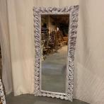 Barok Spiegel -houten lijst - wit - 180 x 80 cm-TTM Wonen, Nieuw, Info@ttmwonen.nl, 75 tot 100 cm, 150 tot 200 cm